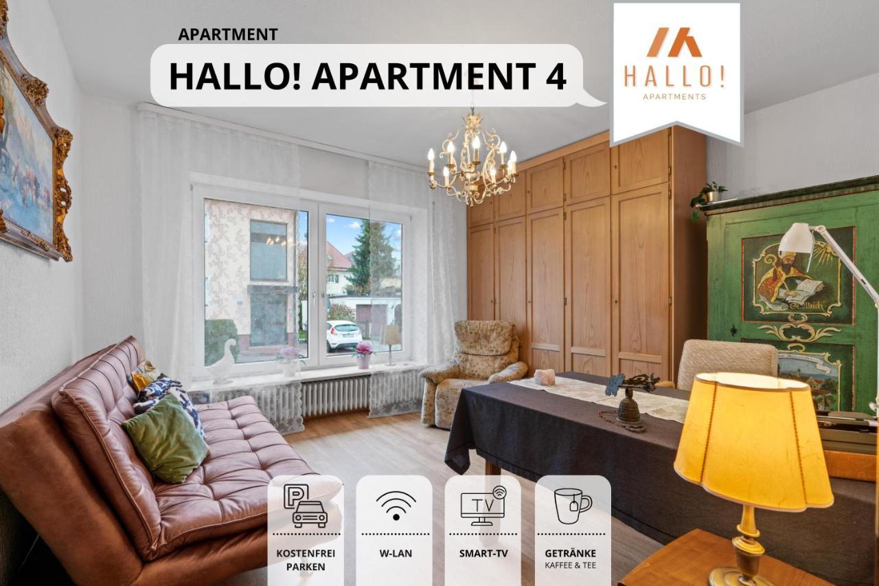 Tolle Zweiraum-Ferienwohnung In Bester Lage L Innenstadtnaehe L 1 Minute Zum Bahnhof L Tv L Free-Wlan L Keine Kueche L Willkommen Im Hallo!-Apartment 4 Bad Wörishofen Eksteriør bilde